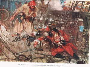 Un Stephenson... lui ordonna de se lever et de se battre comme un homme, illustration de 